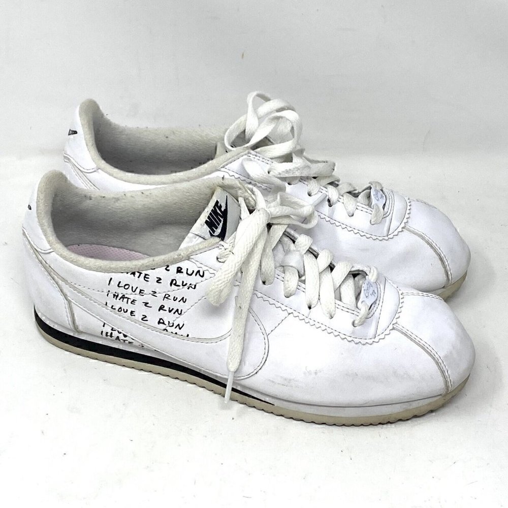 Nike Cortez x Nathan Bell White Sneakers Mens Size 8